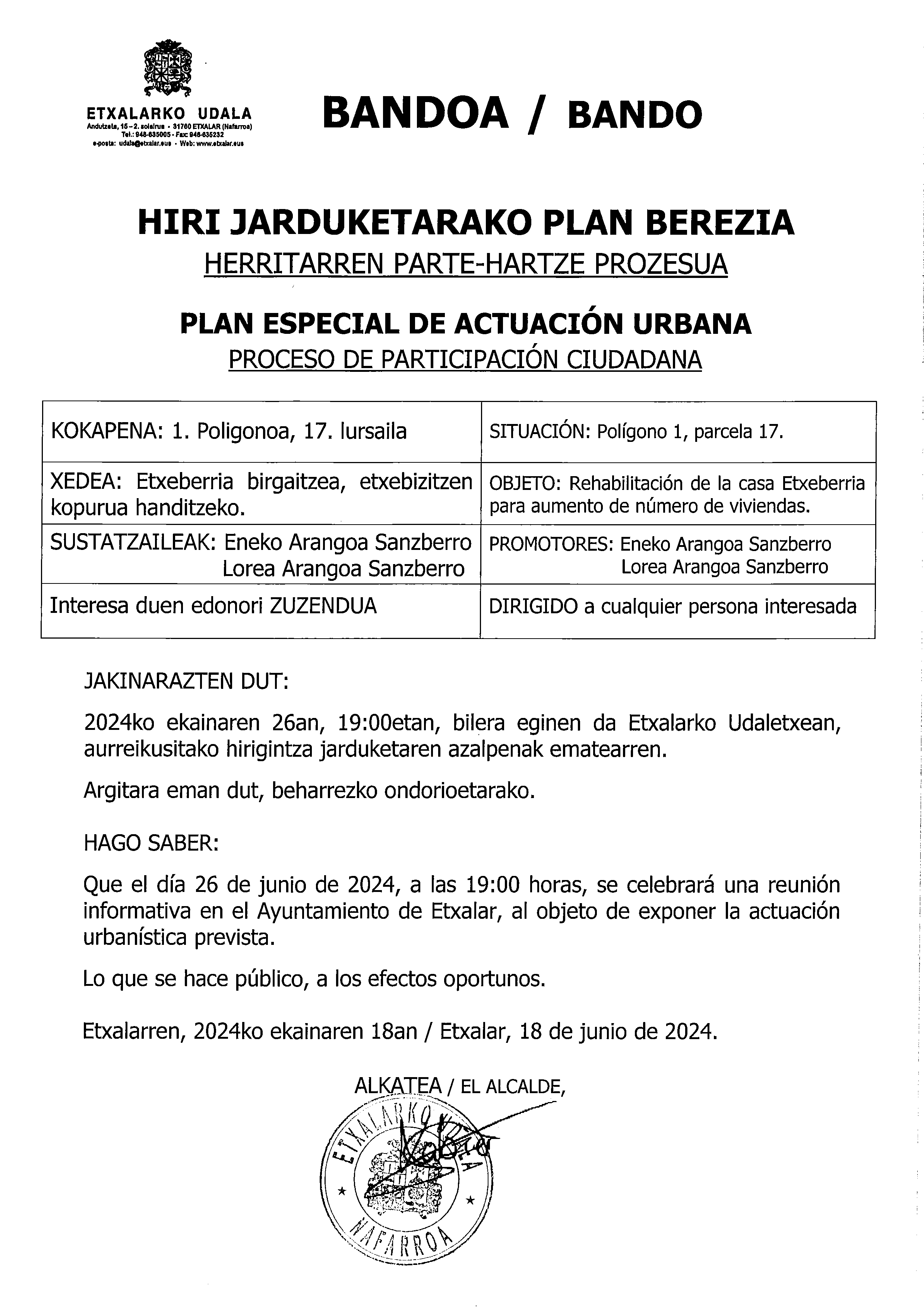 Hiri Jarduketarako Plan Berezia