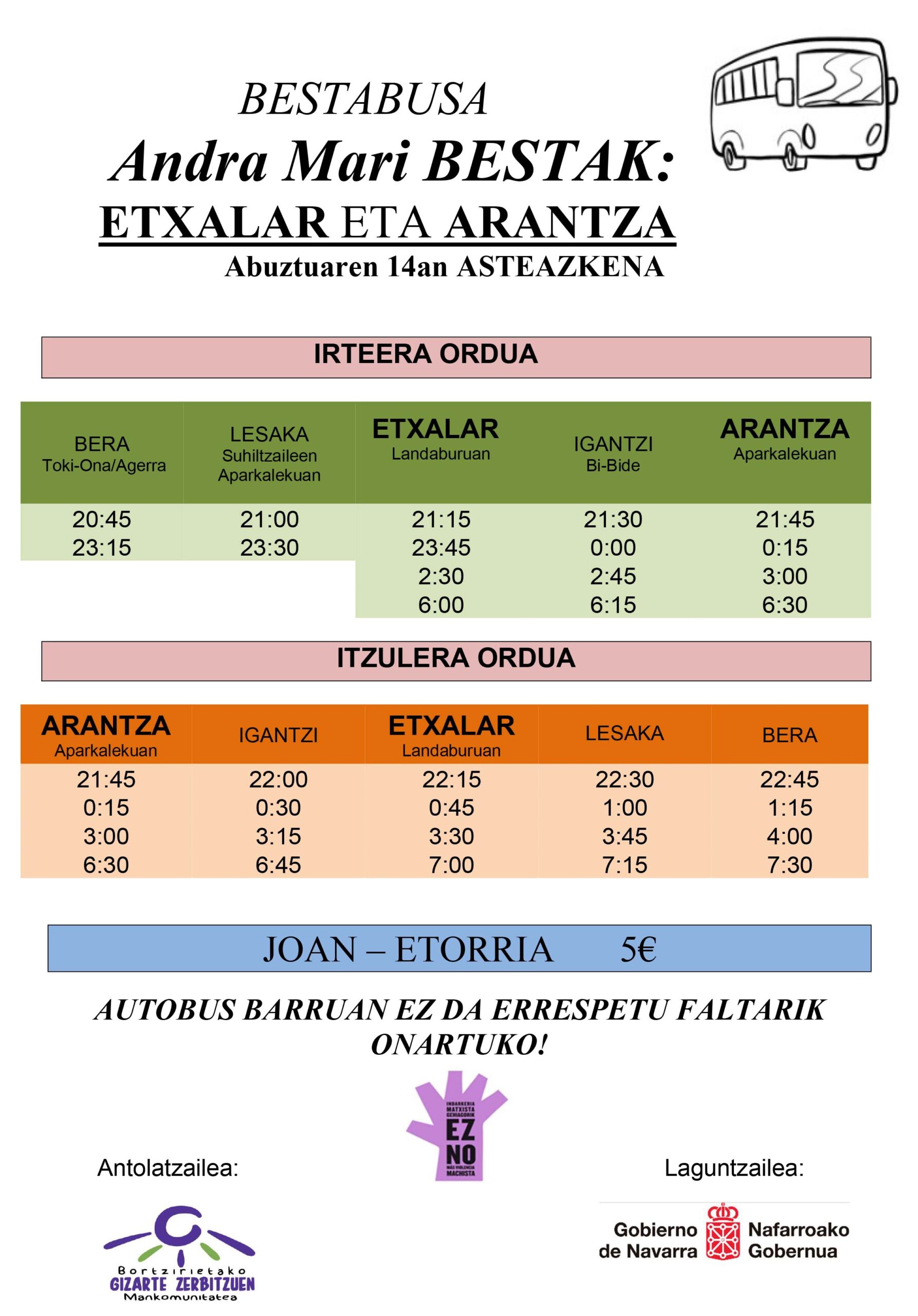 Autobus fiestas