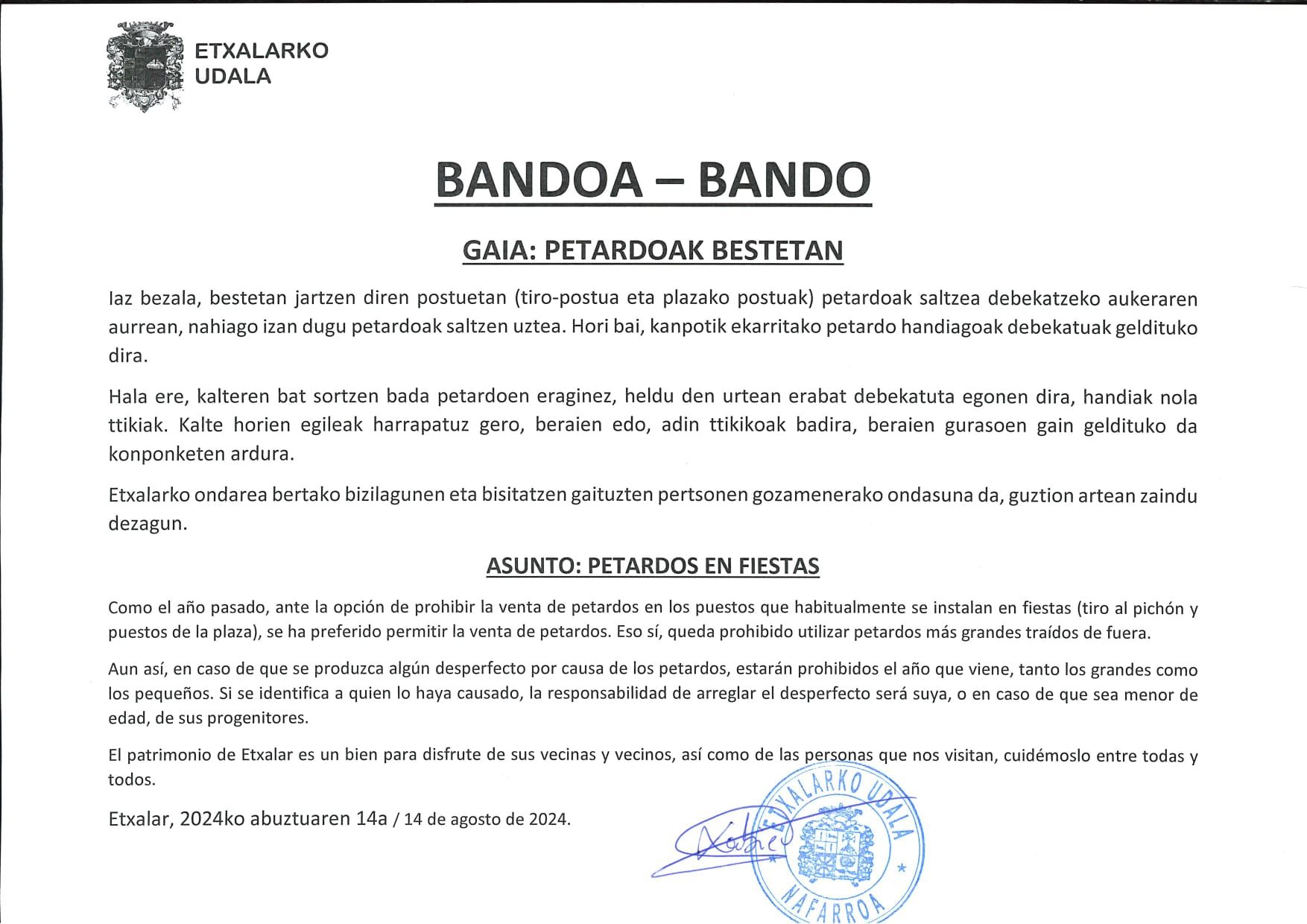 Petardoak bandoa