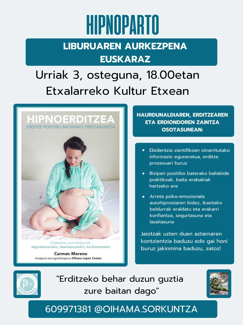 Hipnoerditzea liburuaren aurkezpena