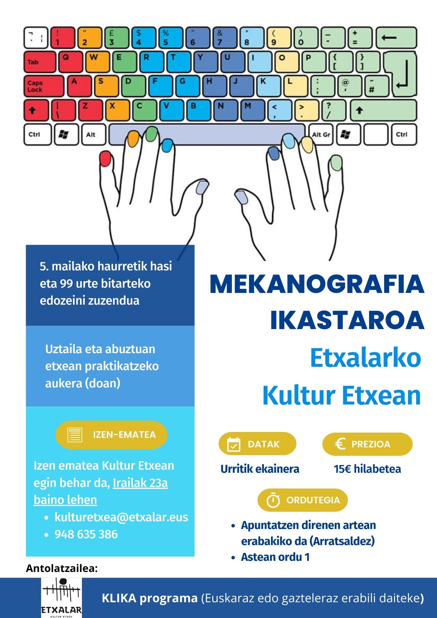 Mekanografia ikastaroa