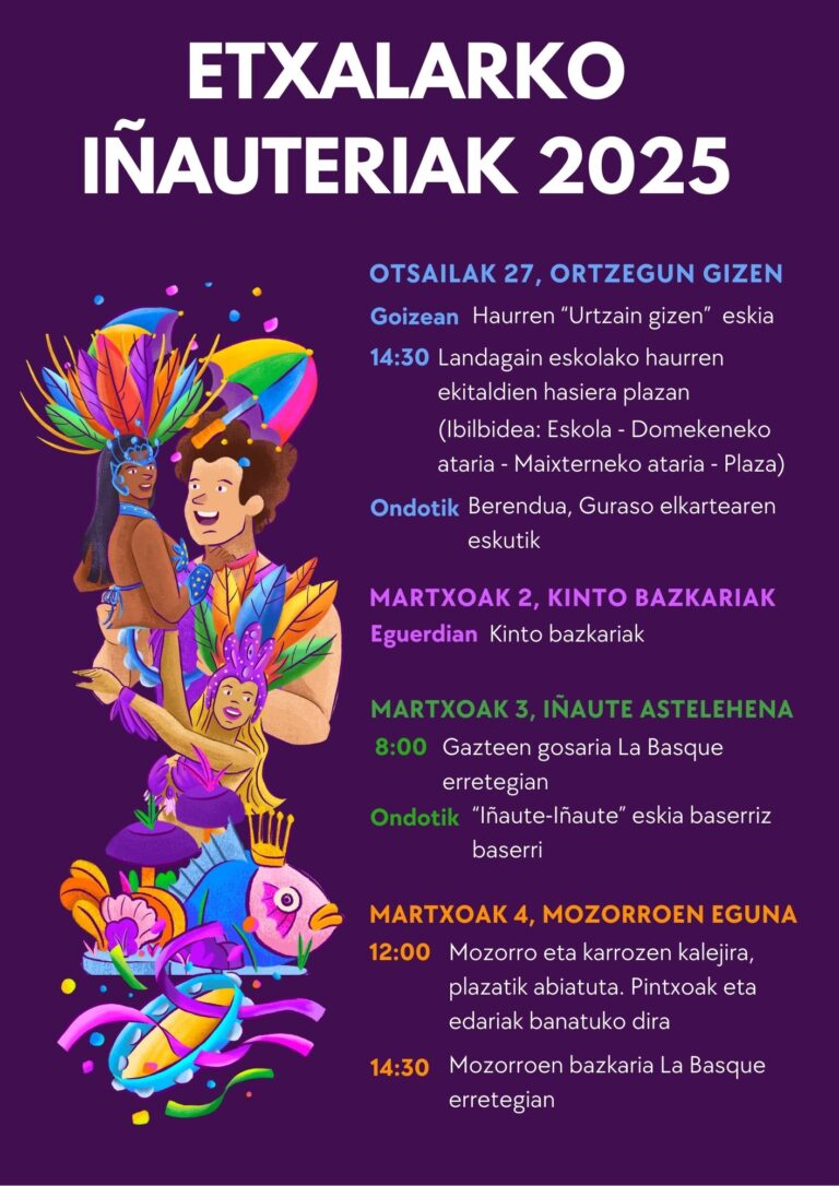 Etxalarko iñauteriak 2025